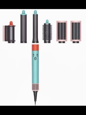 Dyson Turquoise and Coral Multi-Attachment Hair Styler